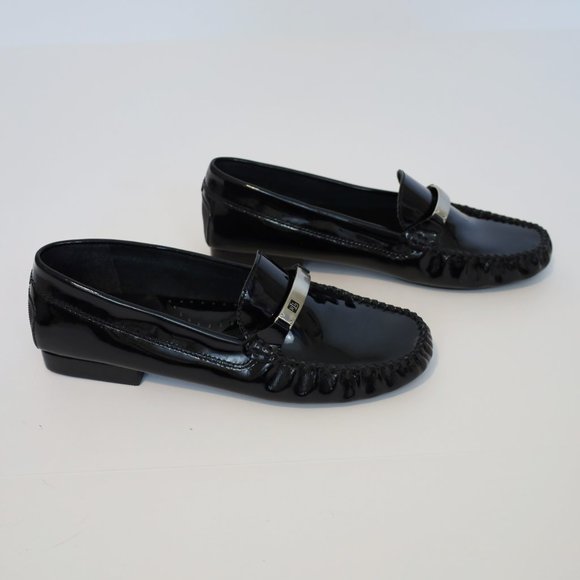 RALPH LAUREN Size 7 Black Patent Leather Loafers flats New without tags - Picture 7 of 13